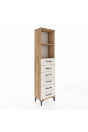 Arges Dolap 2 Raflı 6 Çekmeceli 44x30x182 - S22M034V7A