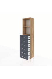 Arges Dolap 2 Raflı 6 Çekmeceli 44x30x182 - S22M034V8A