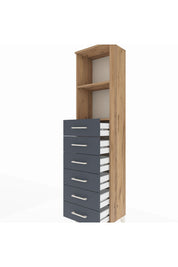 Arges Dolap 2 Raflı 6 Çekmeceli 44x30x182 - S22M034V8A