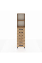 Arges Dolap 2 Raflı 6 Çekmeceli 44x30x182 - S22M034V9A