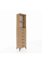 Arges Dolap 2 Raflı 6 Çekmeceli 44x30x182 - S22M034V9A
