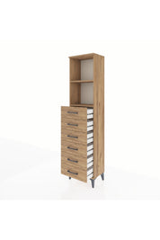 Arges Dolap 2 Raflı 6 Çekmeceli 44x30x182 - S22M034V9A