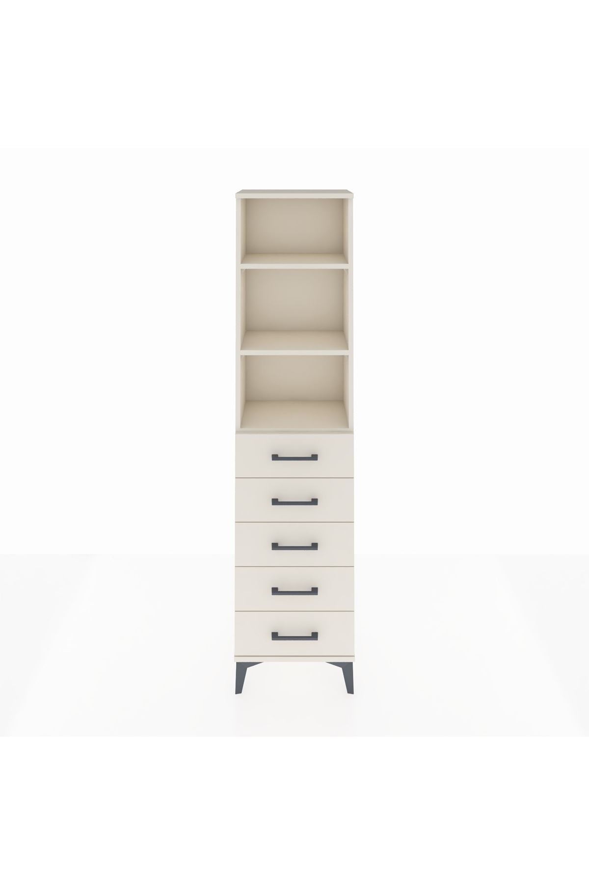 Arges Dolap 3 Raflı 5 Çekmeceli 44x30x182 - S22M035V1A