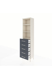 Arges Dolap 3 Raflı 5 Çekmeceli 44x30x182 - S22M035V2A