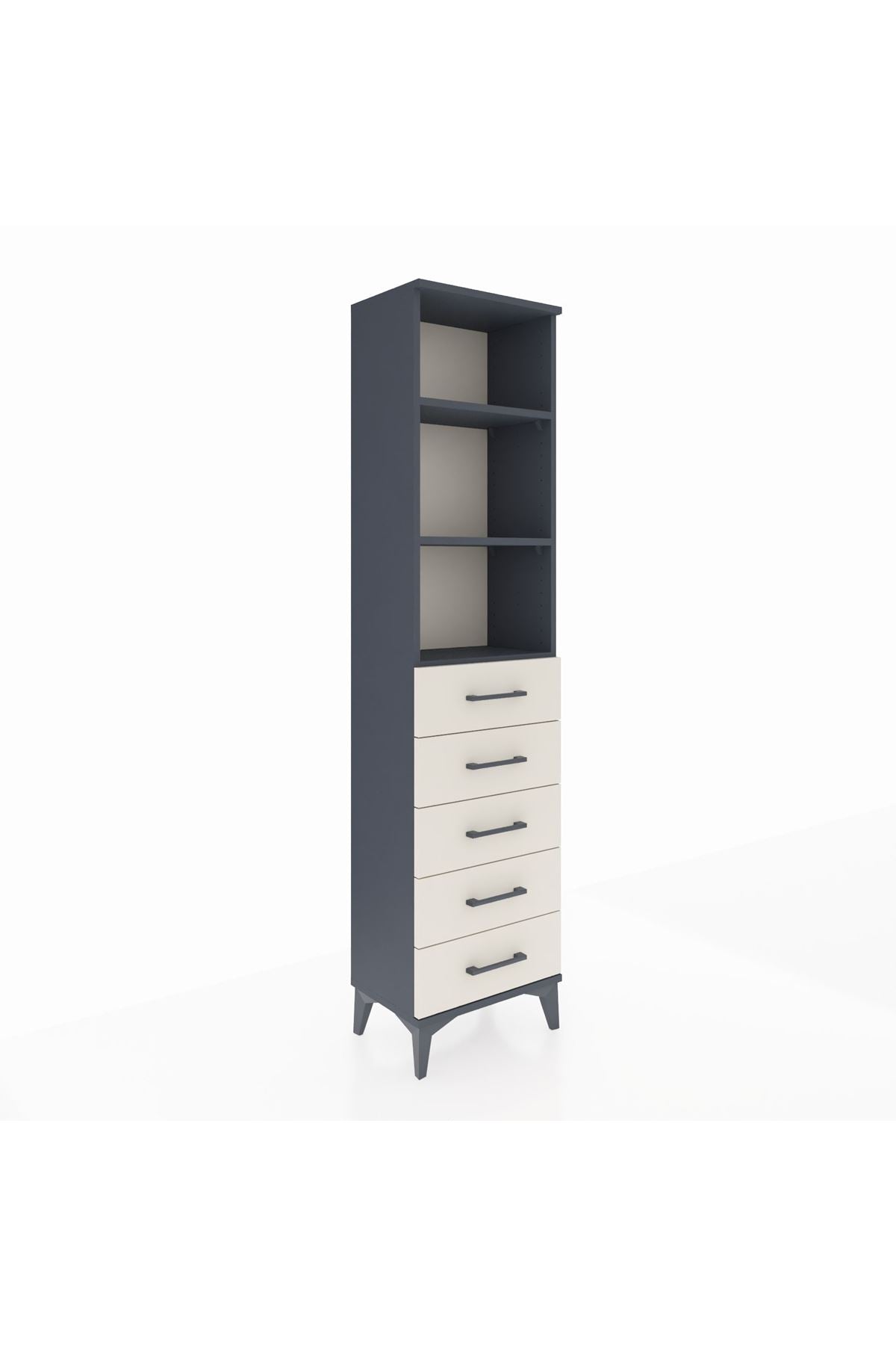 Arges Dolap 3 Raflı 5 Çekmeceli 44x30x182 - S22M035V4A
