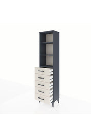 Arges Dolap 3 Raflı 5 Çekmeceli 44x30x182 - S22M035V4A