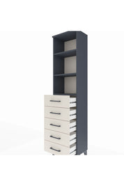 Arges Dolap 3 Raflı 5 Çekmeceli 44x30x182 - S22M035V4A