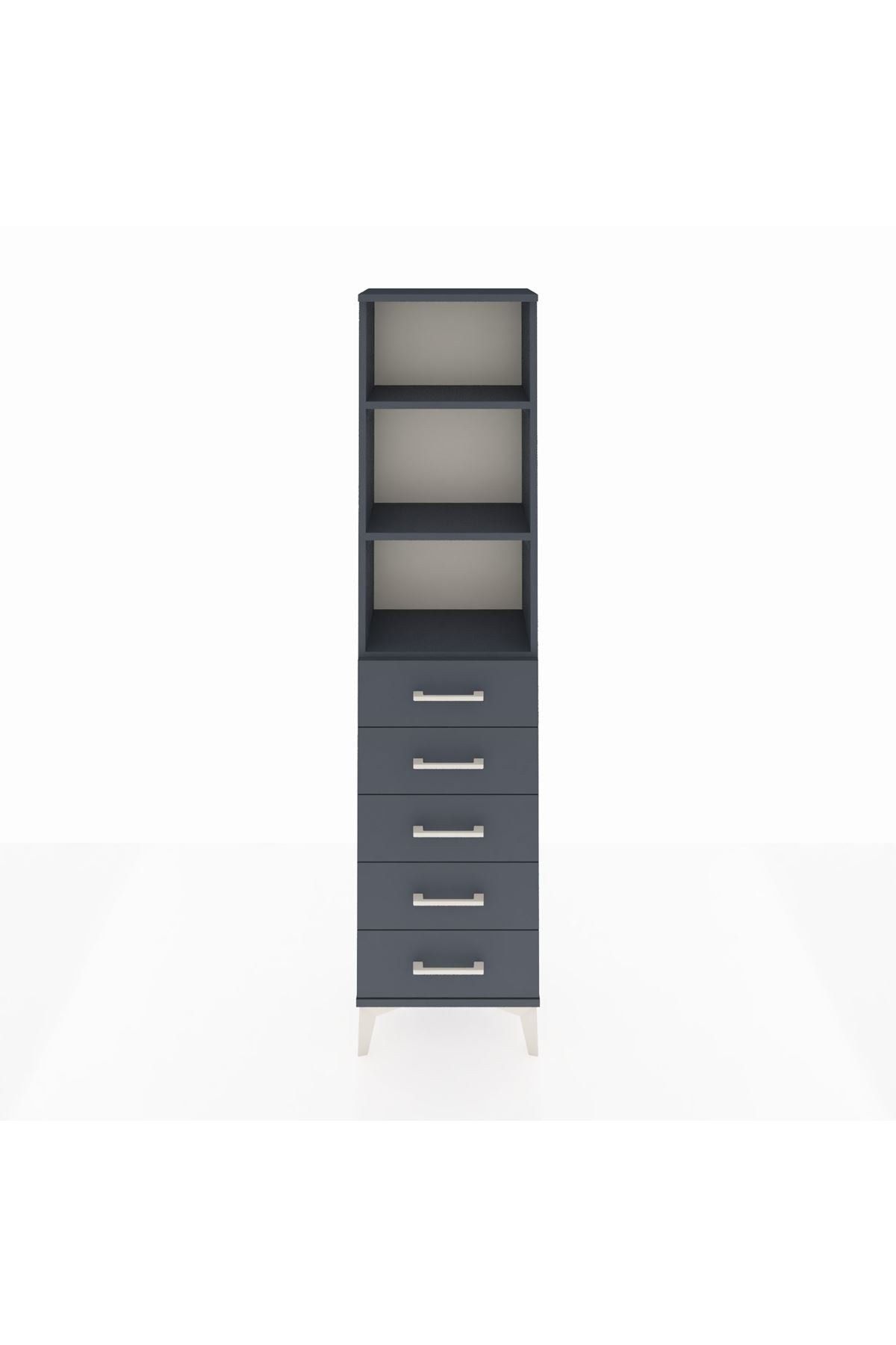 Arges Dolap 3 Raflı 5 Çekmeceli 44x30x182 - S22M035V5A