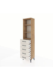 Arges Dolap 3 Raflı 5 Çekmeceli 44x30x182 - S22M035V7A