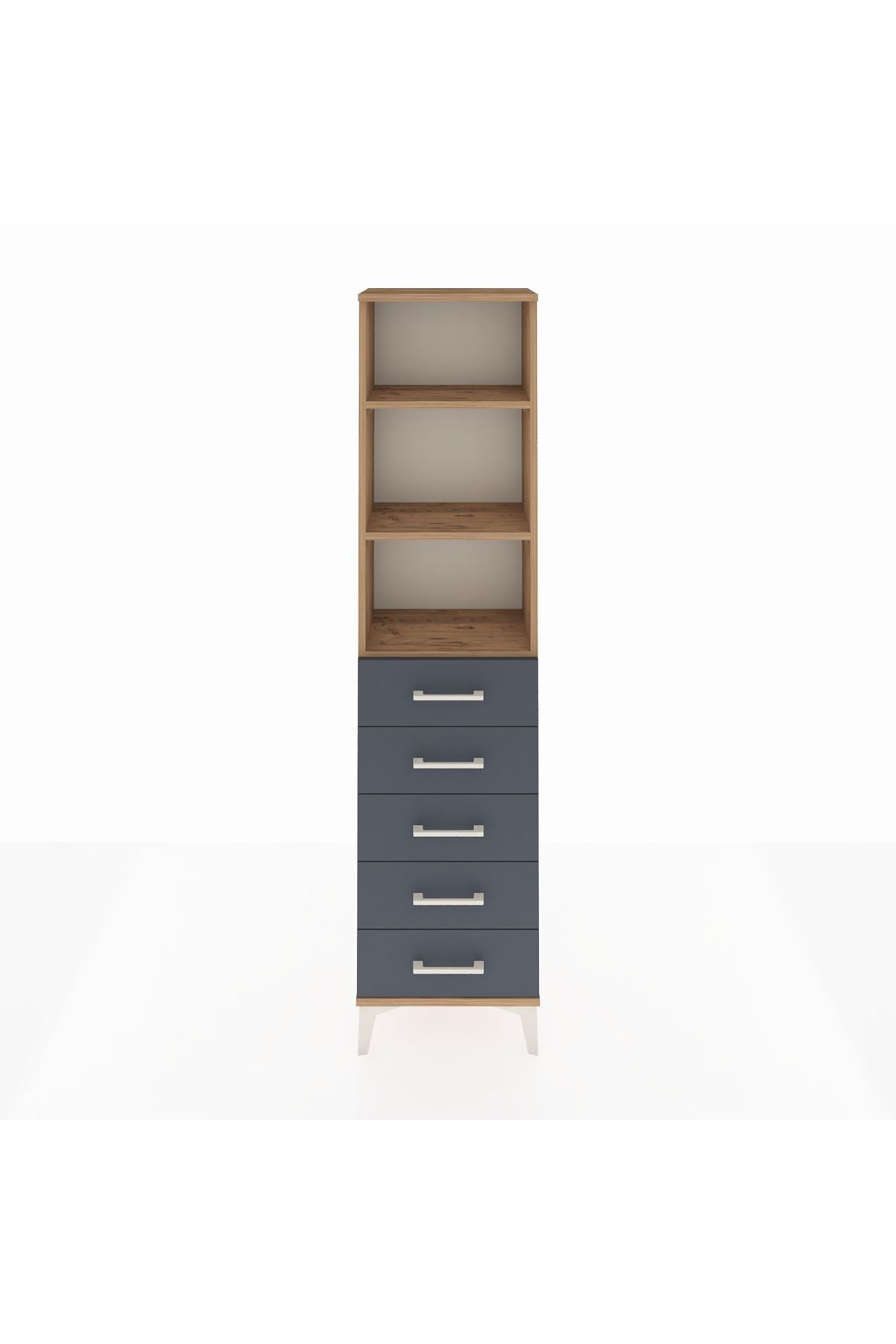 Arges Dolap 3 Raflı 5 Çekmeceli 44x30x182 - S22M035V8A