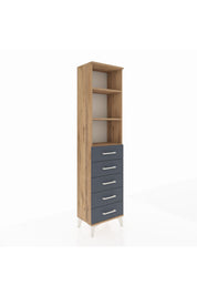 Arges Dolap 3 Raflı 5 Çekmeceli 44x30x182 - S22M035V8A