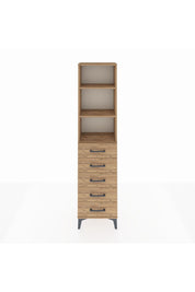 Arges Dolap 3 Raflı 5 Çekmeceli 44x30x182 - S22M035V9A