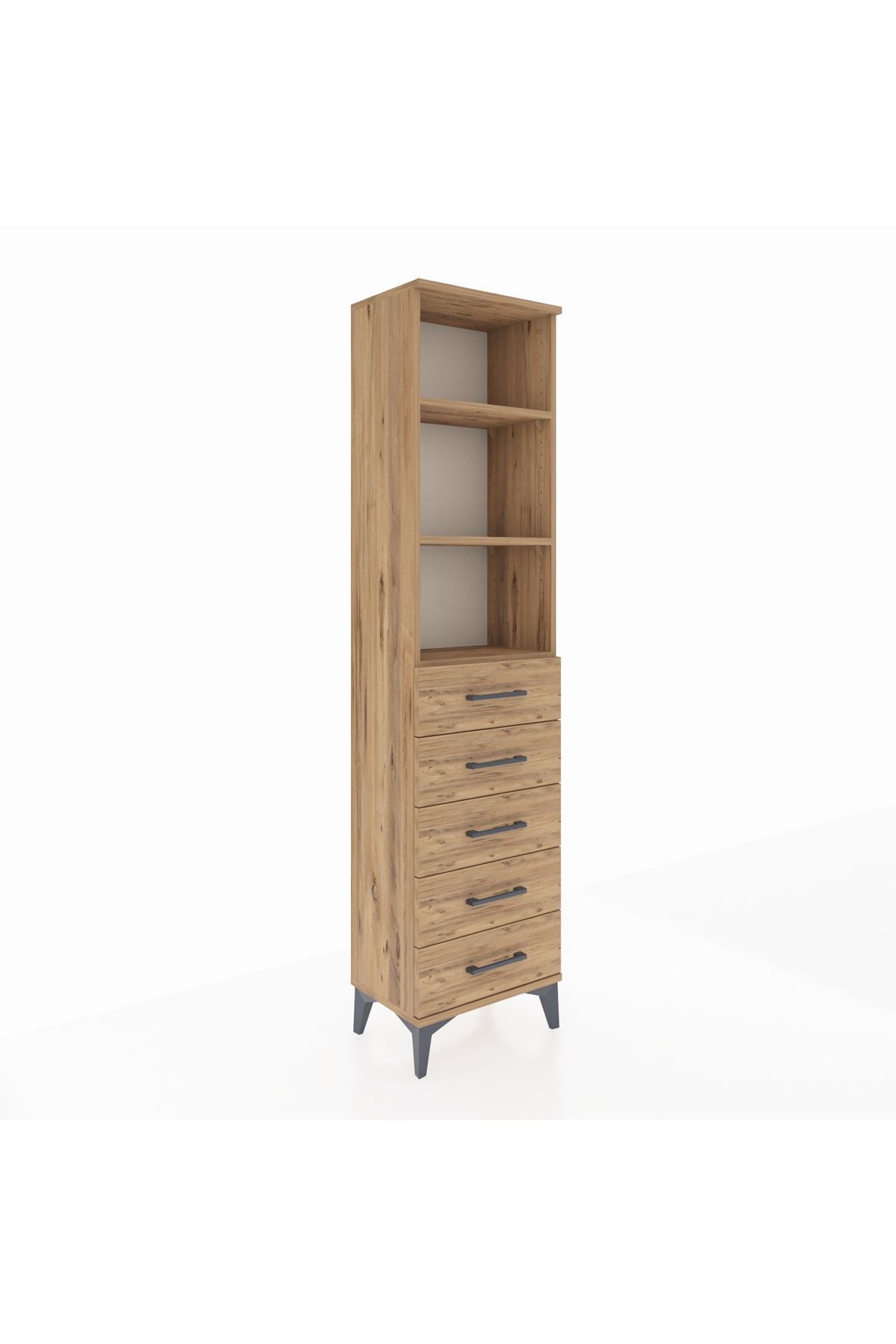 Arges Dolap 3 Raflı 5 Çekmeceli 44x30x182 - S22M035V9A