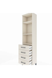 Arges Dolap 3 Raflı 4 Çekmeceli 44x30x182 - S22M036V1A