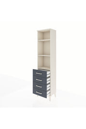 Arges Dolap 3 Raflı 4 Çekmeceli 44x30x182 - S22M036V2A