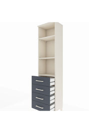 Arges Dolap 3 Raflı 4 Çekmeceli 44x30x182 - S22M036V2A