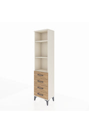 Arges Dolap 3 Raflı 4 Çekmeceli 44x30x182 - S22M036V3A
