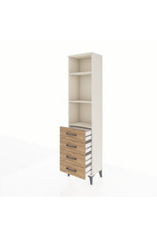 Arges Dolap 3 Raflı 4 Çekmeceli 44x30x182 - S22M036V3A