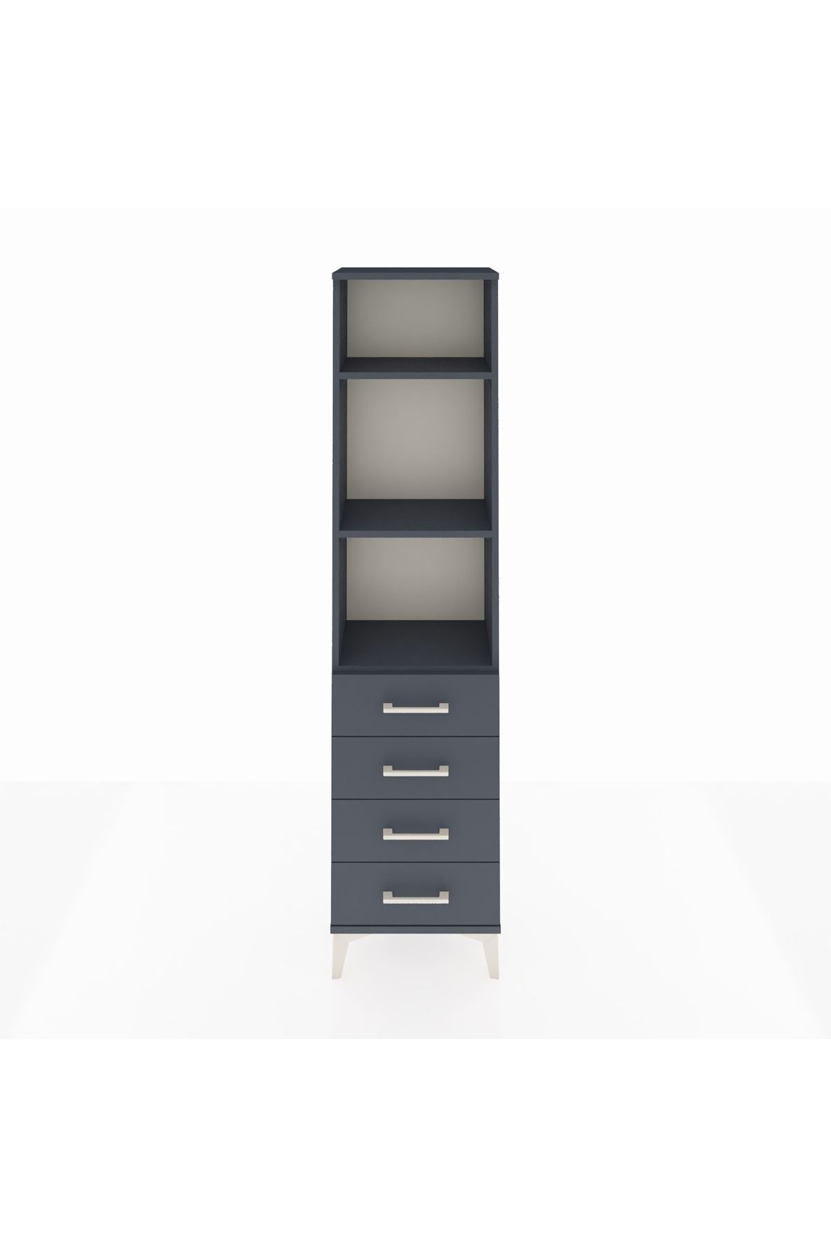 Arges Dolap 3 Raflı 4 Çekmeceli 44x30x182 - S22M036V5A