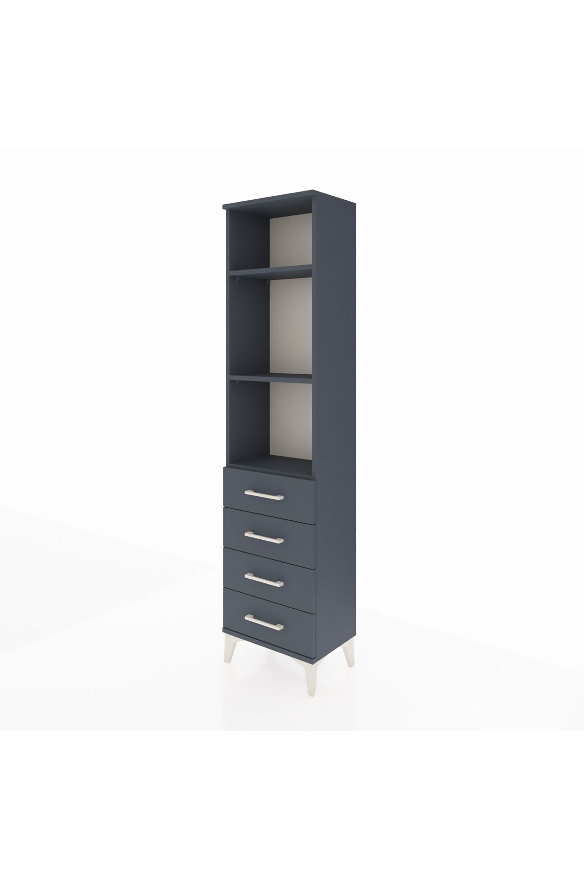 Arges Dolap 3 Raflı 4 Çekmeceli 44x30x182 - S22M036V5A