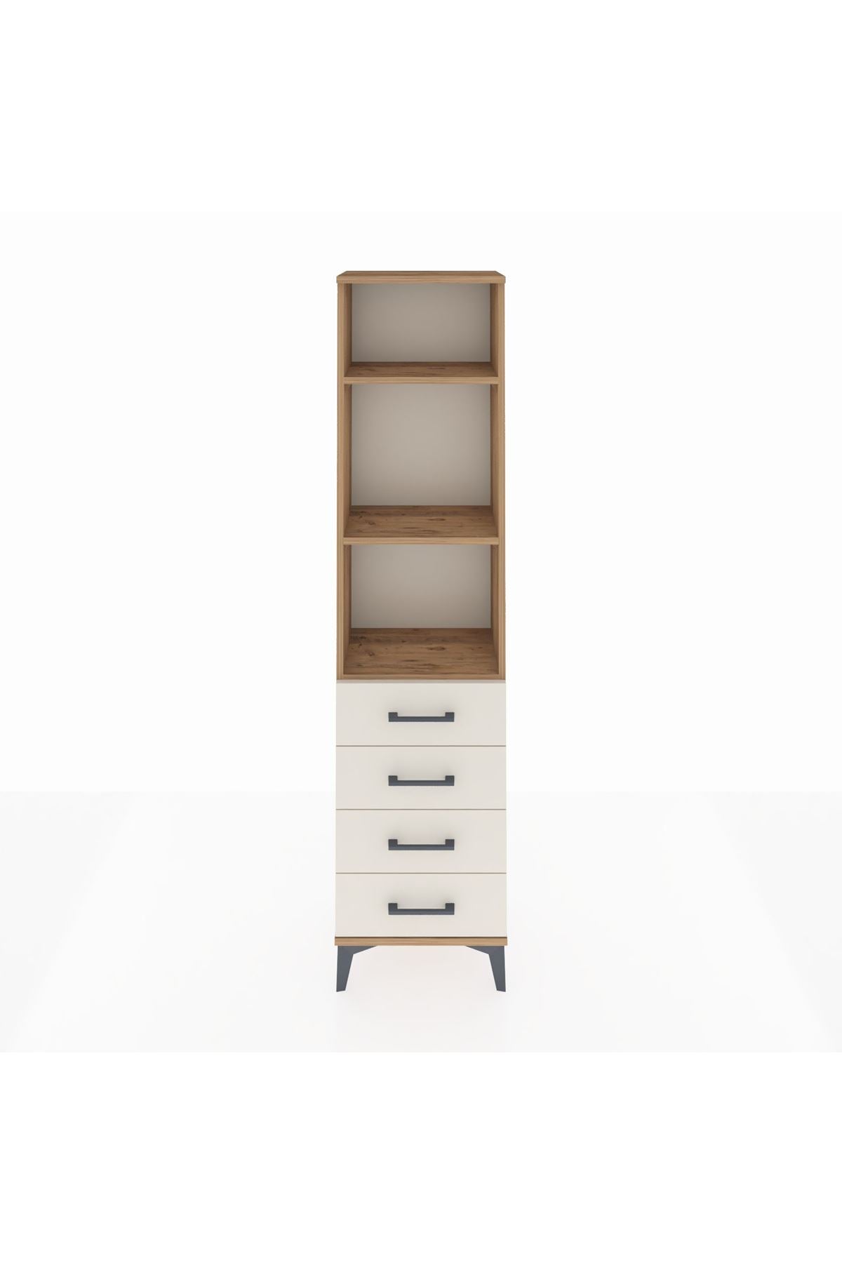 Arges Dolap 3 Raflı 4 Çekmeceli 44x30x182 - S22M036V7A