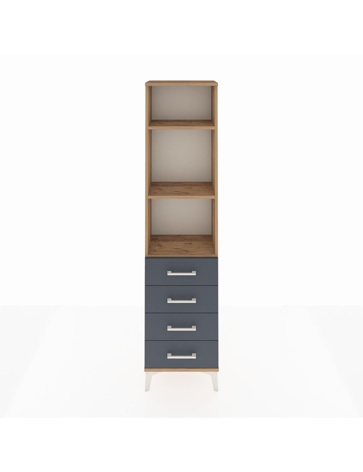 Arges Dolap 3 Raflı 4 Çekmeceli 44x30x182 - S22M036V8A