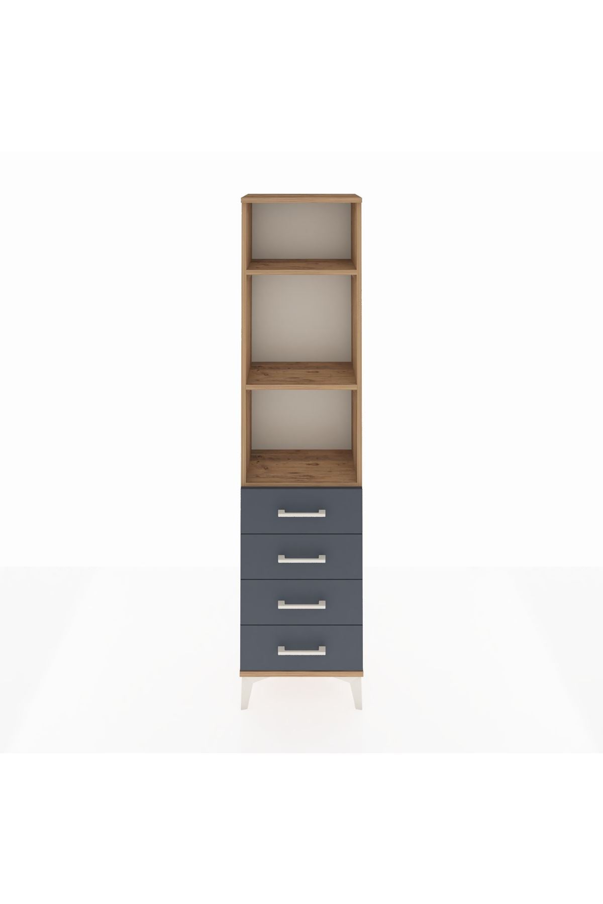 Arges Dolap 3 Raflı 4 Çekmeceli 44x30x182 - S22M036V8A