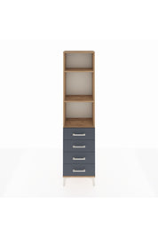 Arges Dolap 3 Raflı 4 Çekmeceli 44x30x182 - S22M036V8A