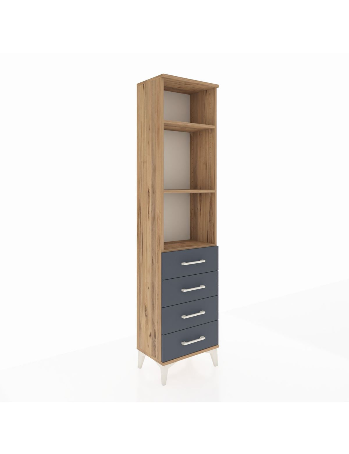 Arges Dolap 3 Raflı 4 Çekmeceli 44x30x182 - S22M036V8A