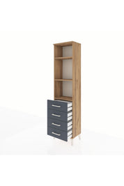 Arges Dolap 3 Raflı 4 Çekmeceli 44x30x182 - S22M036V8A