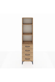 Arges Dolap 3 Raflı 4 Çekmeceli 44x30x182 - S22M036V9A