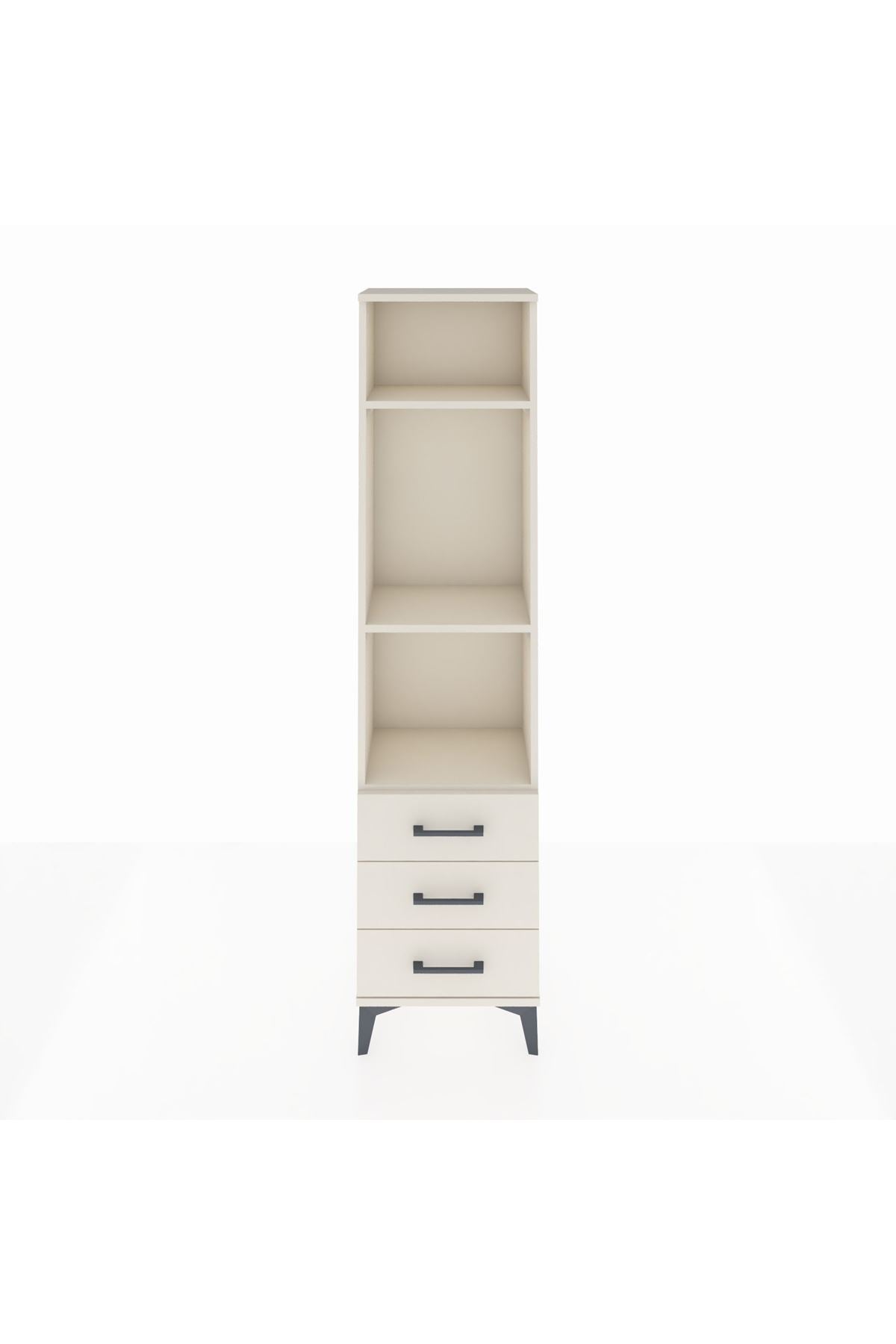 Arges Dolap 3 Raflı 3 Çekmeceli 44x30x182 - S22M037V1A