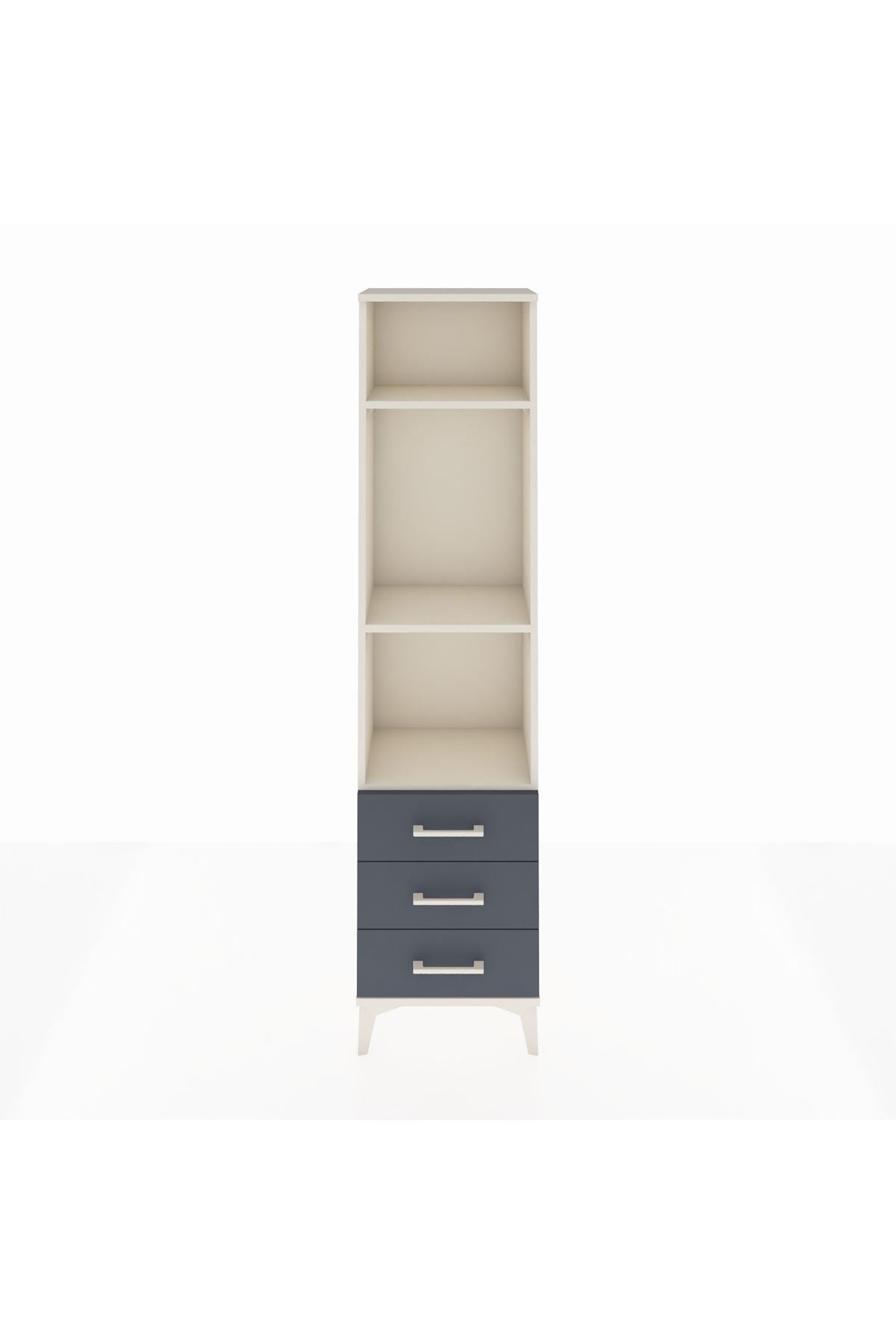 Arges Dolap 3 Raflı 3 Çekmeceli 44x30x182 - S22M037V2A