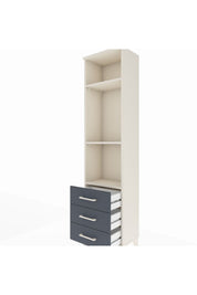 Arges Dolap 3 Raflı 3 Çekmeceli 44x30x182 - S22M037V2A