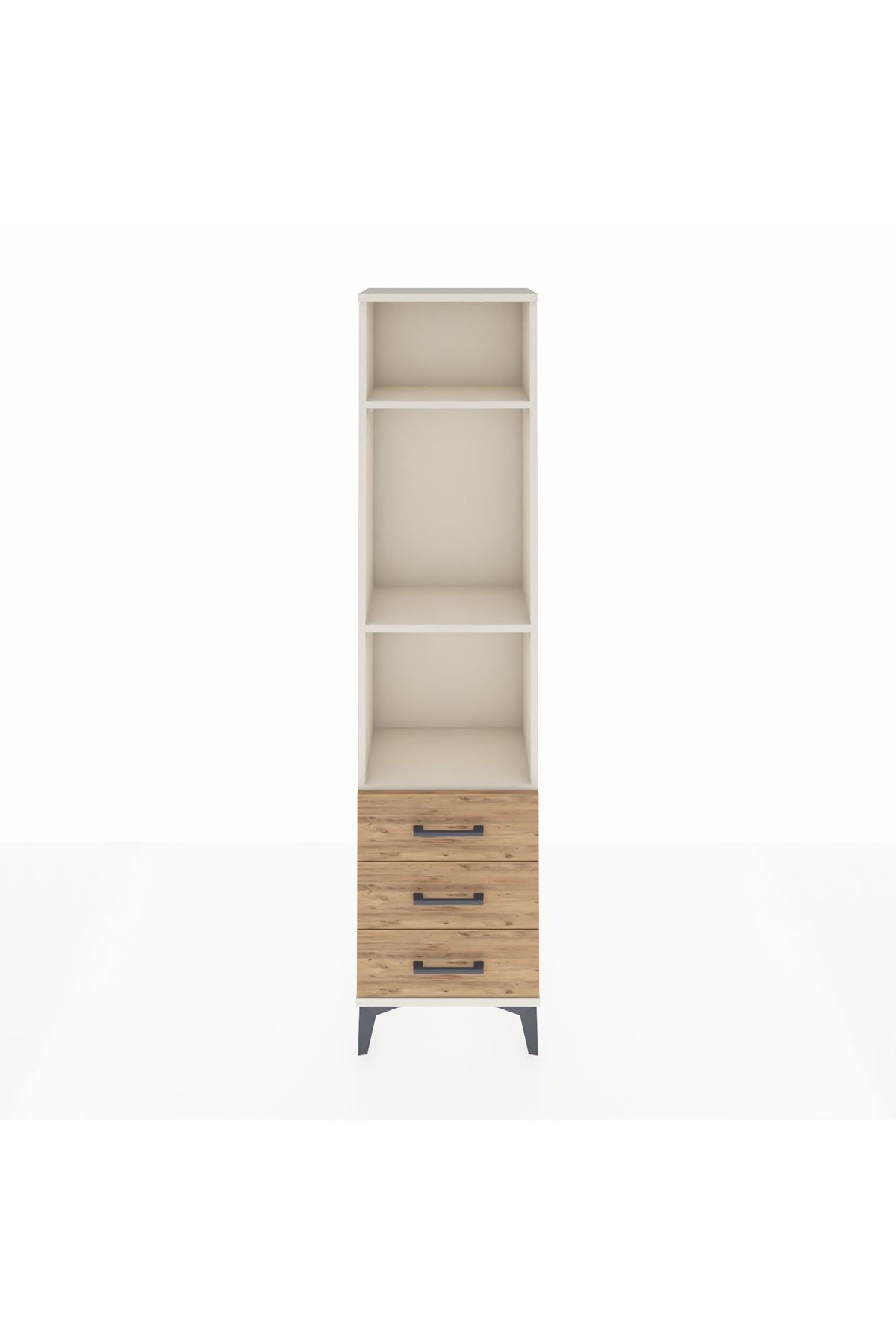 Arges Dolap 3 Raflı 3 Çekmeceli 44x30x182 - S22M037V3A