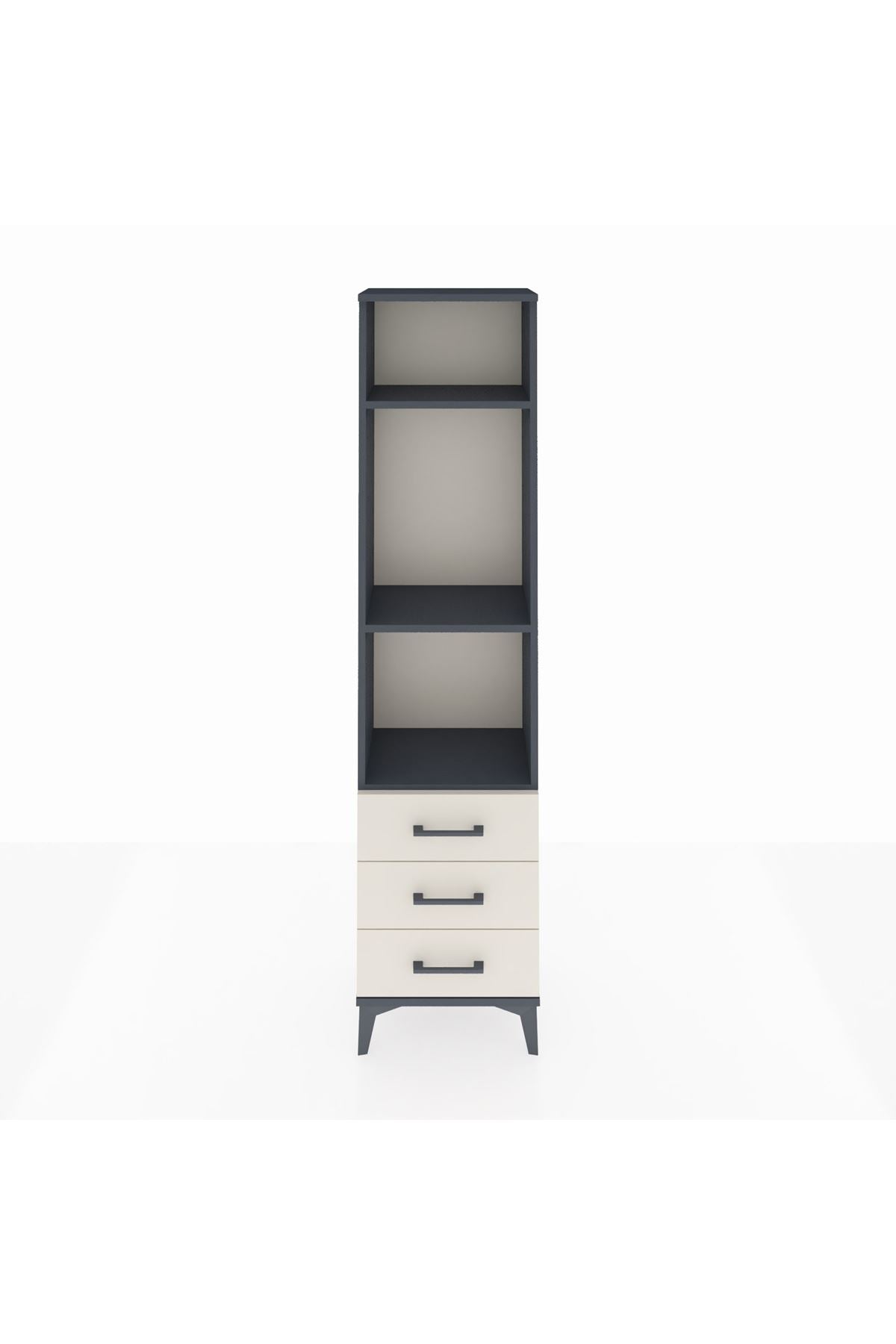 Arges Dolap 3 Raflı 3 Çekmeceli 44x30x182 - S22M037V4A
