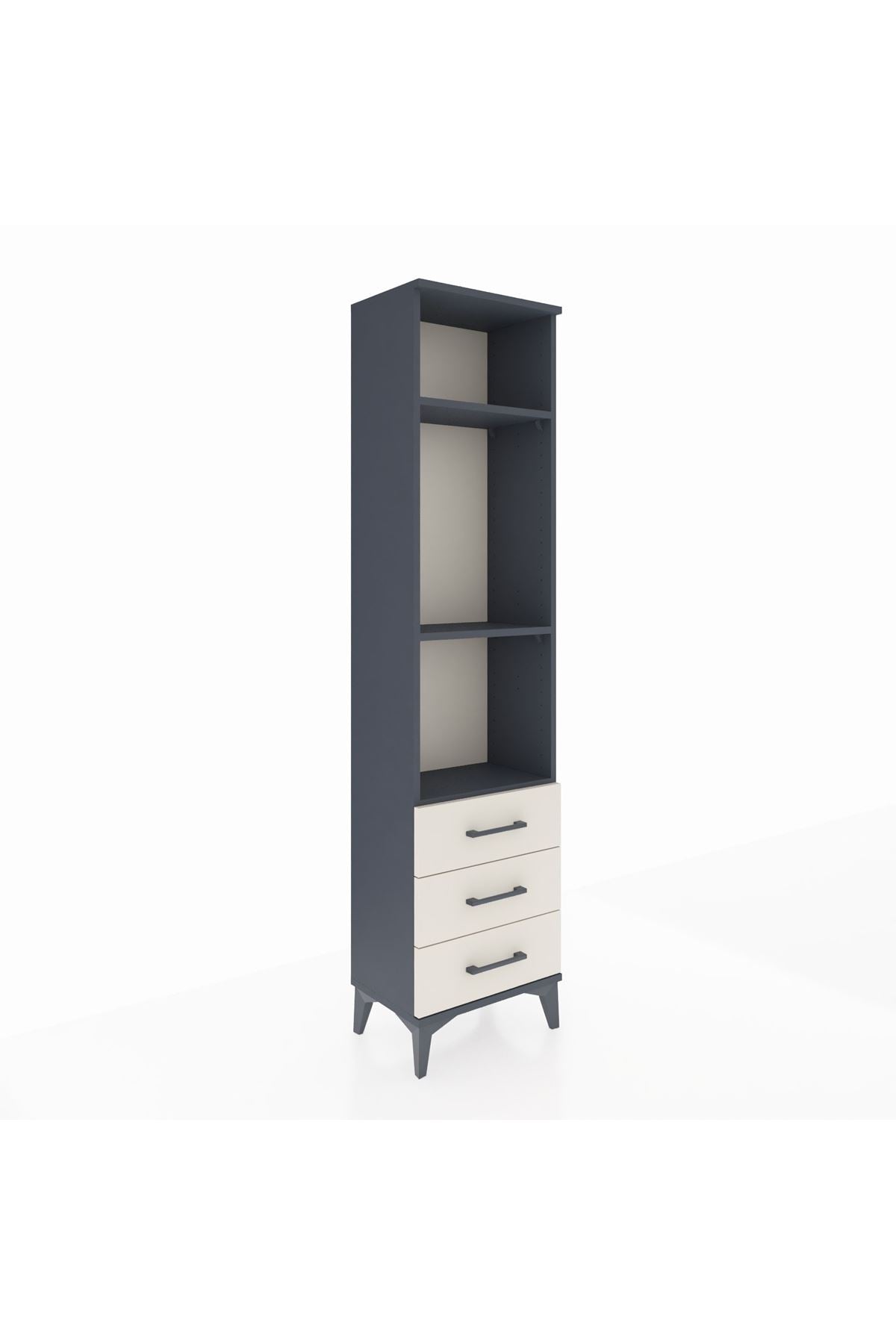 Arges Dolap 3 Raflı 3 Çekmeceli 44x30x182 - S22M037V4A
