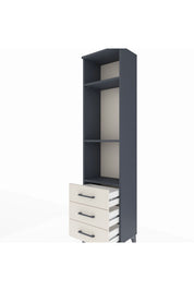 Arges Dolap 3 Raflı 3 Çekmeceli 44x30x182 - S22M037V4A