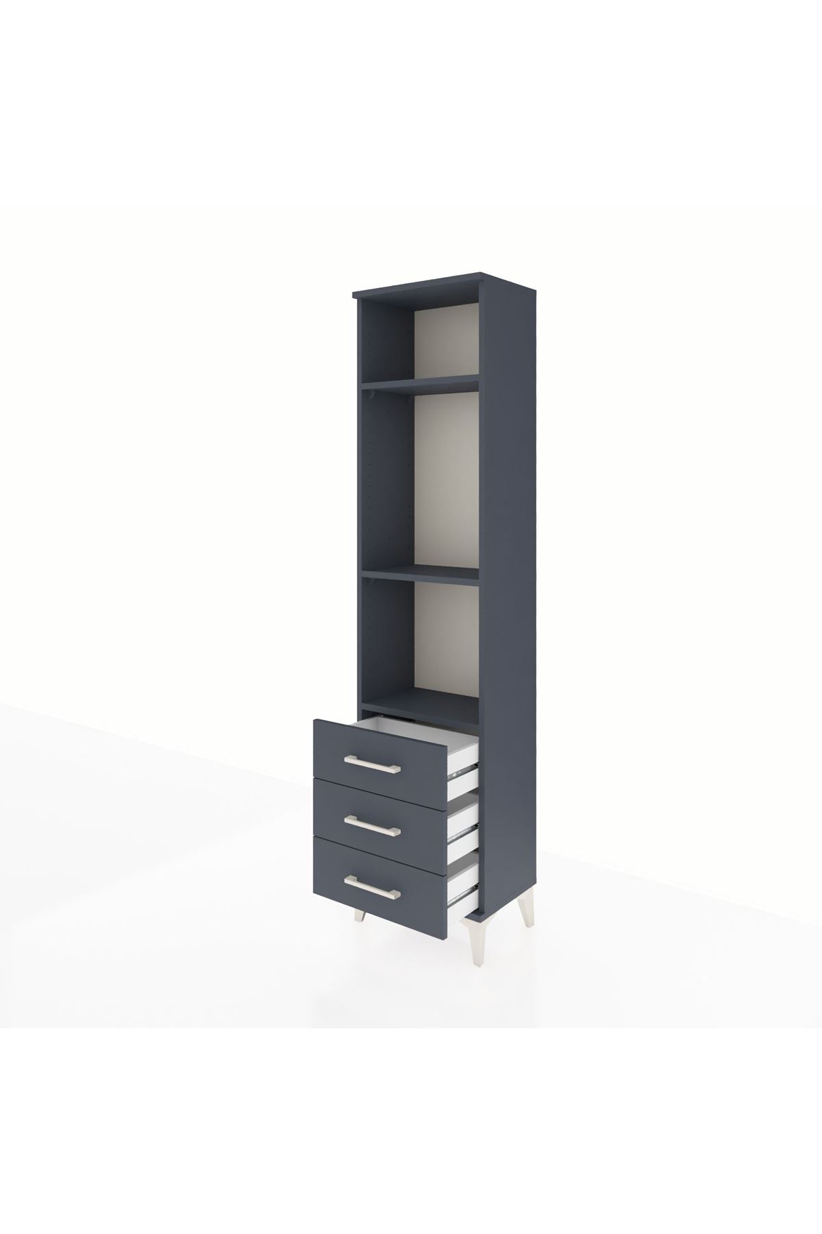 Arges Dolap 3 Raflı 3 Çekmeceli 44x30x182 - S22M037V5A