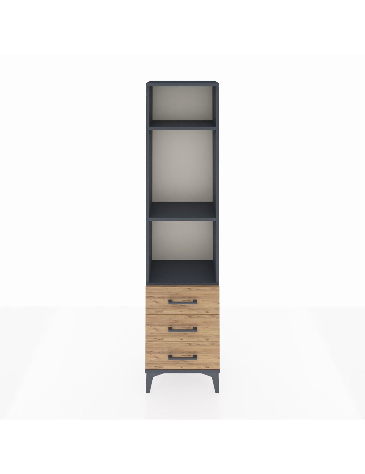 Arges Dolap 3 Raflı 3 Çekmeceli 44x30x182 - S22M037V6A