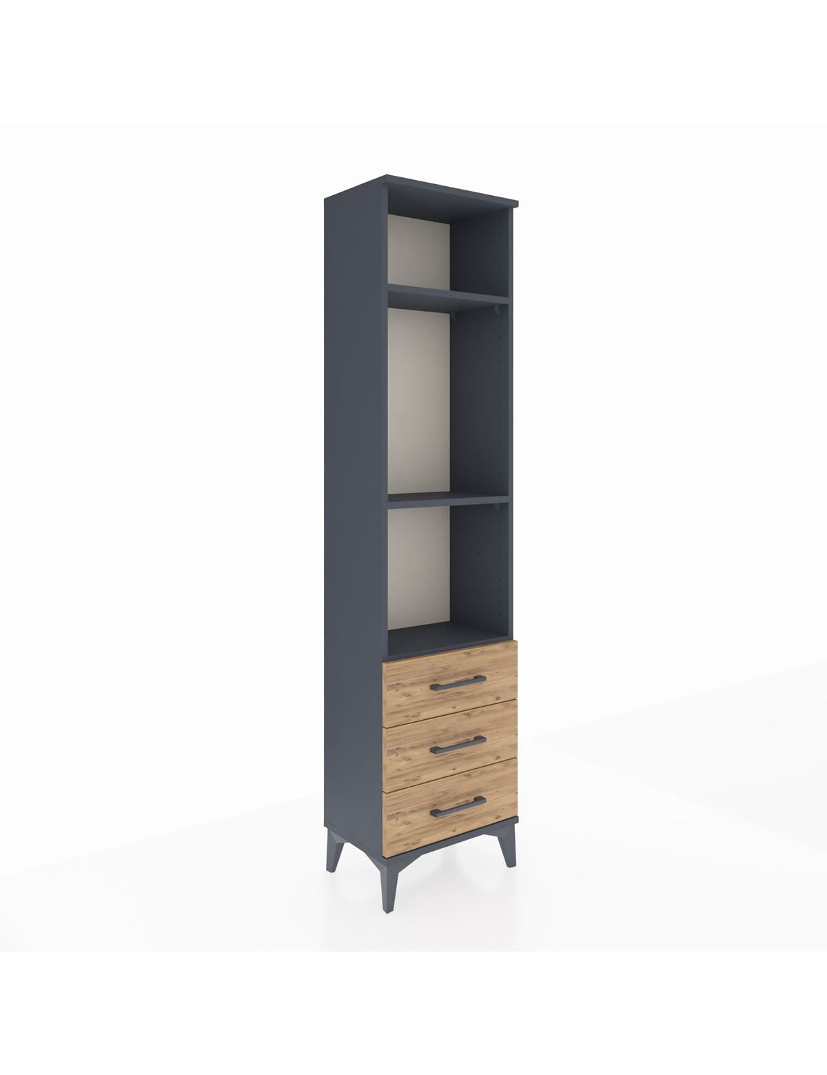 Arges Dolap 3 Raflı 3 Çekmeceli 44x30x182 - S22M037V6A