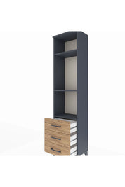 Arges Dolap 3 Raflı 3 Çekmeceli 44x30x182 - S22M037V6A
