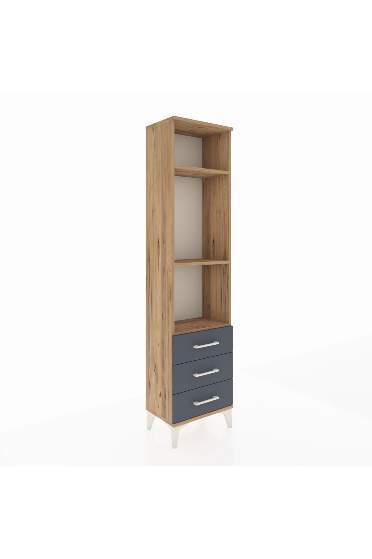 Arges Dolap 3 Raflı 3 Çekmeceli 44x30x182 - S22M037V8A