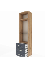 Arges Dolap 3 Raflı 3 Çekmeceli 44x30x182 - S22M037V8A