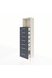 Arges Dolap Tek Raflı 7 Çekmeceli 44x30x182 - S22M038V2A