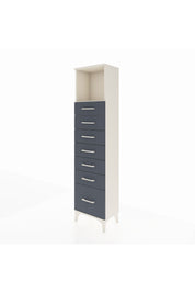 Arges Dolap Tek Raflı 7 Çekmeceli 44x30x182 - S22M038V2A