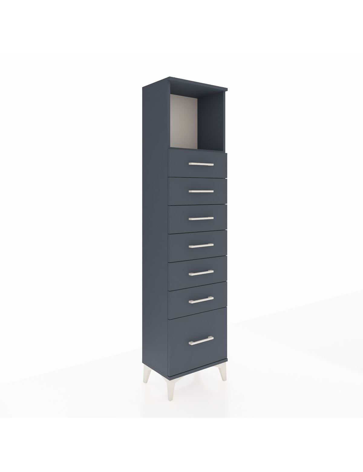 Arges Dolap Tek Raflı 7 Çekmeceli 44x30x182 - S22M038V5A