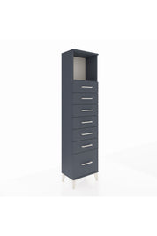 Arges Dolap Tek Raflı 7 Çekmeceli 44x30x182 - S22M038V5A