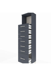 Arges Dolap Tek Raflı 7 Çekmeceli 44x30x182 - S22M038V5A