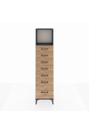 Arges Dolap Tek Raflı 7 Çekmeceli 44x30x182 - S22M038V6A